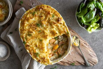 Mushroom & Seafood Pie