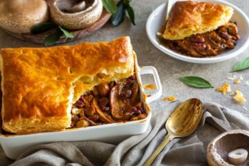 Portabello Steak & Kidney Bean Pie