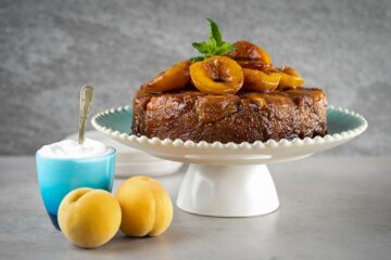 Peach upside down cake