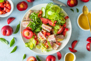 Oriental seared tuna salad