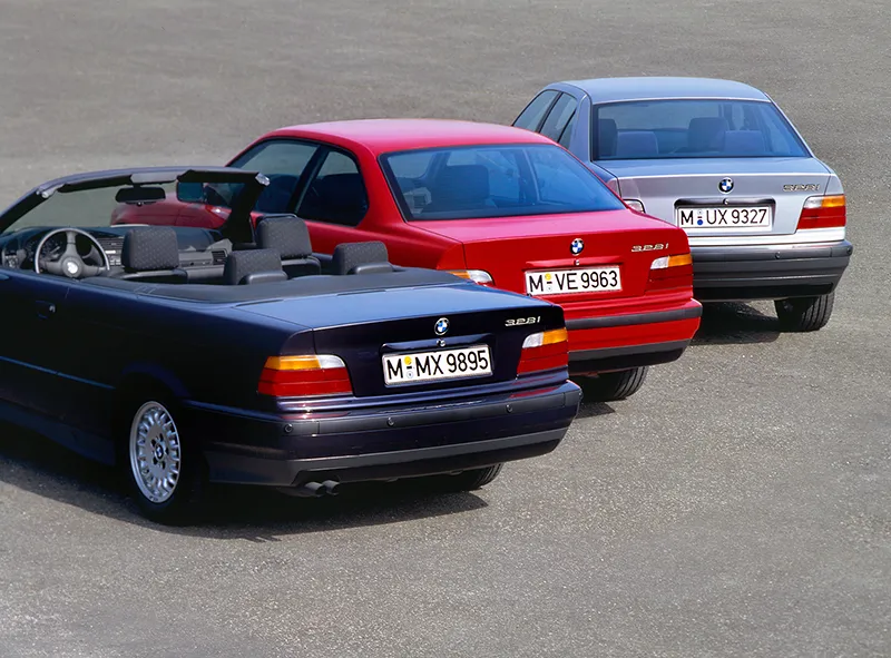 BMW 3 series, modelrange E36, Production 1990-1998