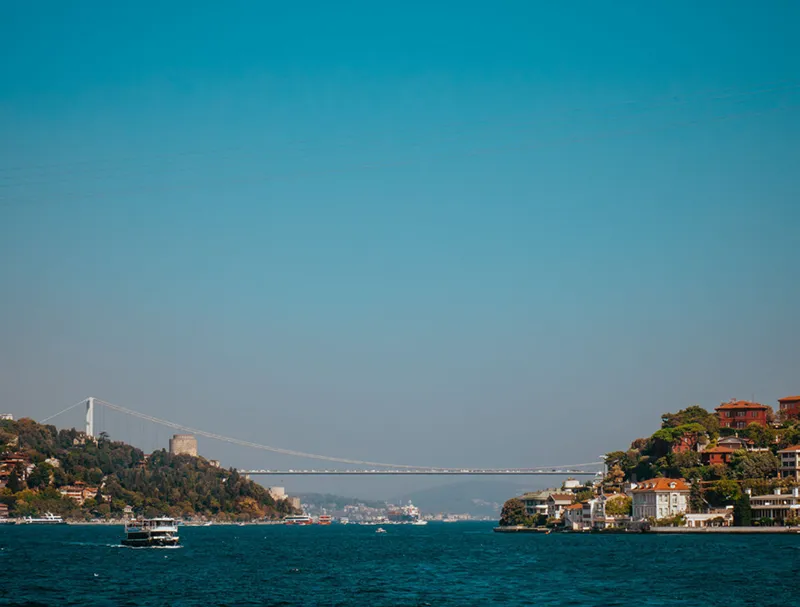 The Bosphorus Strait is a natural strait and an internationally significant waterway located in Turkey, which is straddled by the city of Istanbul.