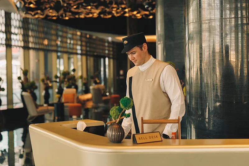 Roux Willem Hattingh, a doorman at Mandarin Oriental Downtown Dubai