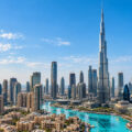Dubai Skyline and Burj Khalifa Lake