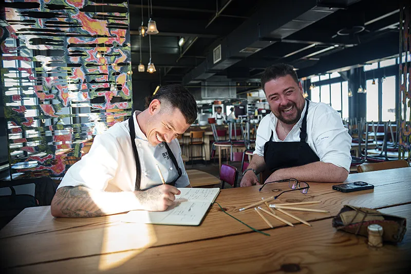 Chefs Jason Kosmas and Ivor Jones