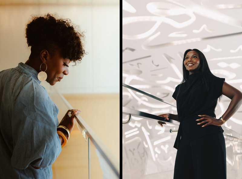 Yvonne Mtengwa and Elizabeth Wambui